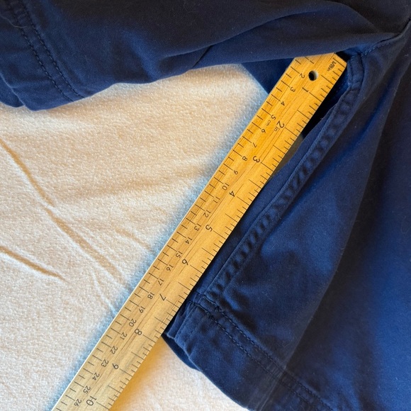 St. John's Bay Blue Flat Front Shorts - Picture 3 of 5